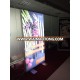 LED backlit double side floor standing fabric tension frame