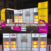 Detian offer portable  back-lit 10 by 20  arch trade show stand exhibition expo booth design