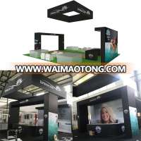 black hang banner aluminum system exhibition booth display