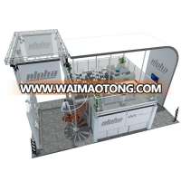 Detian do two level show exhibition booth stand design and manufacturing From SHANGHAI