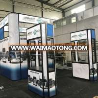 Detian Offer 6x6 aluminum trade show exhibition booth with lighting