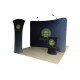 Tension Fabric Graphic Display with Two Lights