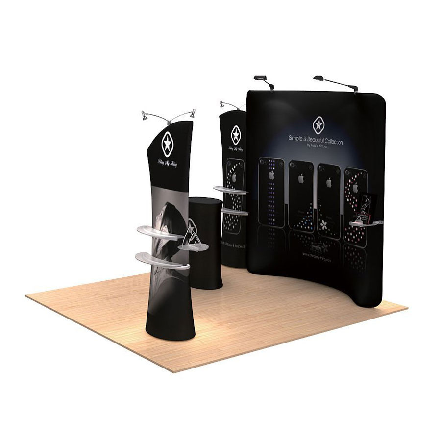 Portable Collapsible Arc Pop up Backdrop Exhibition Display